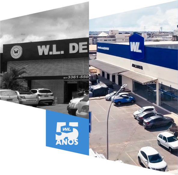 WL 55 ANOS - Lojas antiga e nova